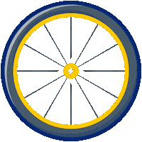 Cycling Wheel Sticker by COROS