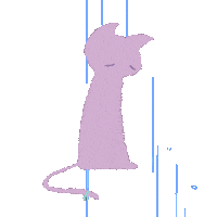 amerosa cat sad drawing depressed Sticker