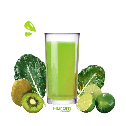 huromeurope green vegan juice kiwi Sticker
