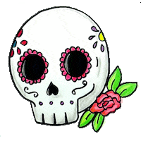 VolviendoAlOrigen calavera dia de muertos volviendo al origen day of the day Sticker
