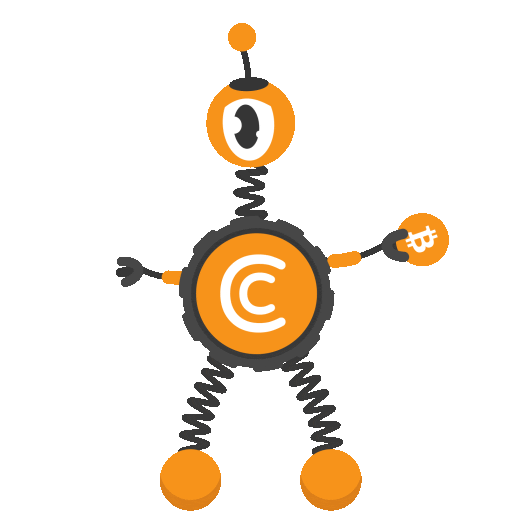 CryptoTabBrowser money crypto orange bitcoin Sticker