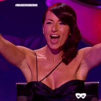 Happy Davina Mccall GIF by The Masked Singer UK & The Masked Dancer UK