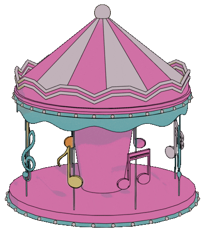 Merry Go Round Fun Sticker by TRIPPIESTEFF