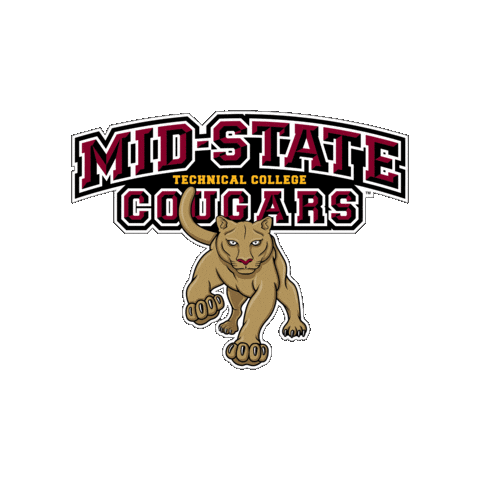 Cougars Midstate Sticker by Mid-State Technical College