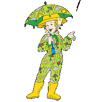 Raining Rainy Day Sticker by Scholastic