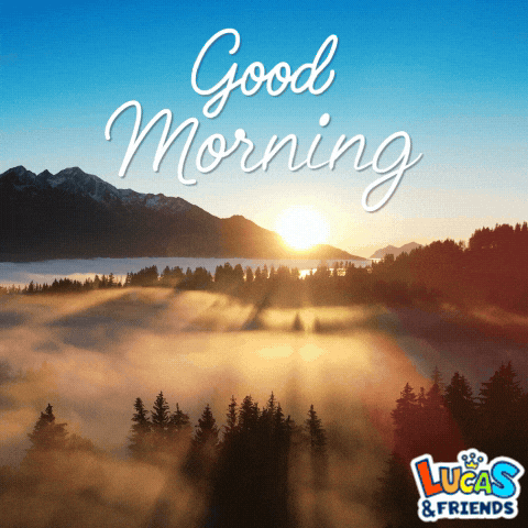 Good Morning GIF by Lucas and Friends by RV AppStudios