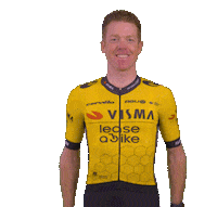Tour De France Celebration Sticker by Team Visma | Lease a Bike