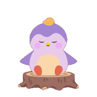 Penguin Relaxing Sticker by Finch Care