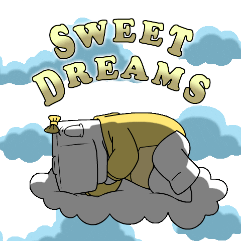 Happy Good Night Sticker by Ordinary Friends