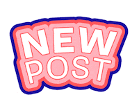 New Post Blog Sticker by Hurray Design