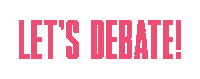 Argue The Great Debate Sticker by SYFY