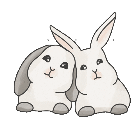 In Love Bunny Sticker by Rabbits World
