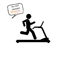 otflavalest treadmill otf orangetheory all out Sticker