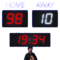 10 Away Sticker