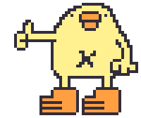 Bird Chicken Sticker by ぴょろりんちょ（ひよこ人間ぴよ）