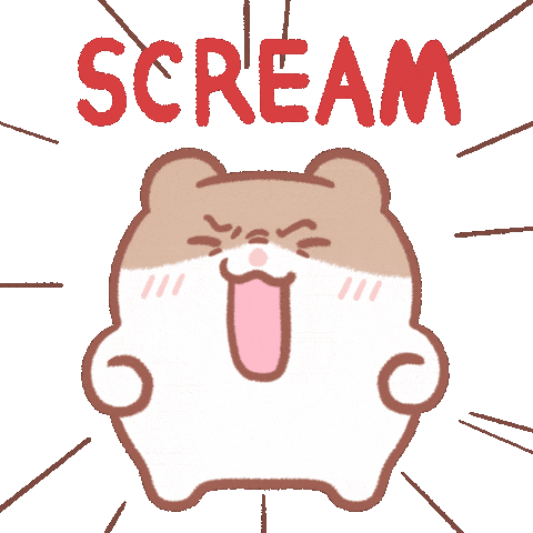 Chicamo giphyupload no help scream Sticker