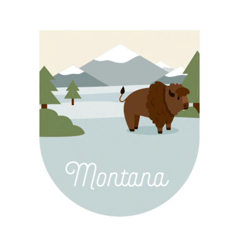 National Parks Winter Sticker by Visit Montana
