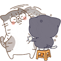 Lookiivn love cat cartoon hello Sticker