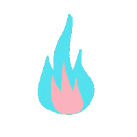 galamiddo hot fire burn flame Sticker