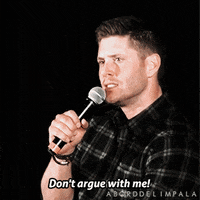 aborddelimpala jensen ackles argue aborddelimpala GIF