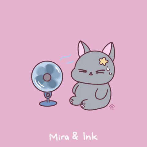 Melting Heat Wave GIF by Mira & Ink