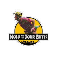 SmartEntsTheatre dinosaur jurassic park t-rex hold on to your butts Sticker