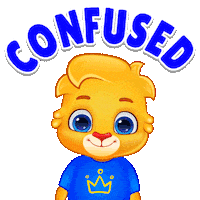 Confused What Happened Sticker by Lucas and Friends by RV AppStudios