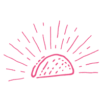 pinktaco pink drink skull miami Sticker