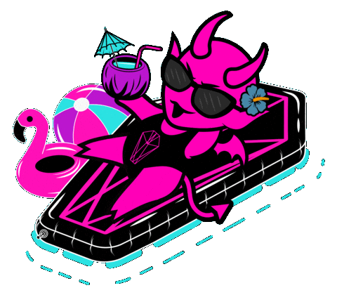 Beach Goth Summer Sticker by Die With Your Boots On