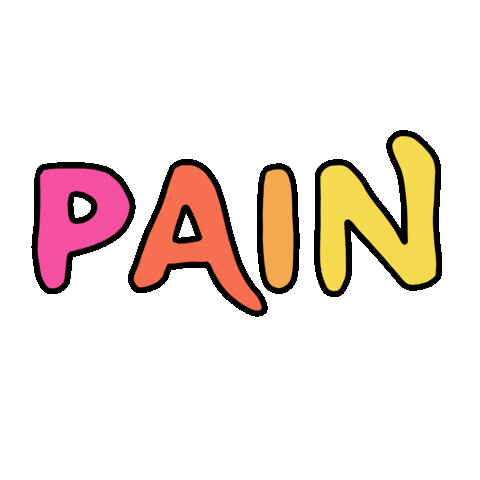 Sad Chronic Pain Sticker by Hannah Daisy