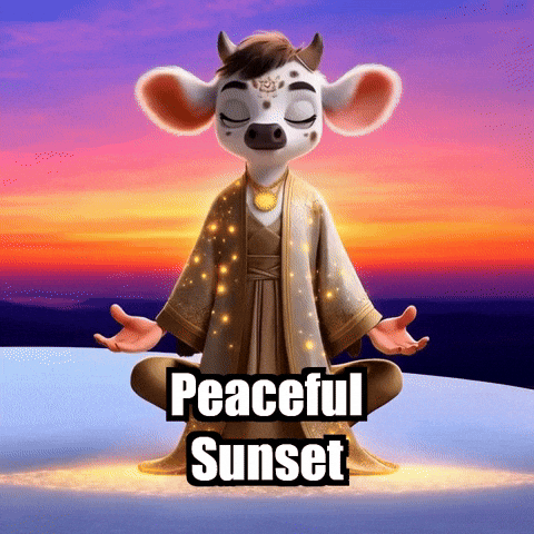 Sunset Meditation GIF by Moosiahzen