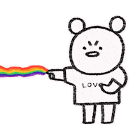 Rainbow Love Sticker by Simian Reflux