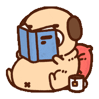 Quarantine Read Sticker by Puglie Pug