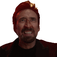 Angry Nicolas Cage Sticker by DCM