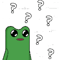 Confused Wait What Sticker by fwogs