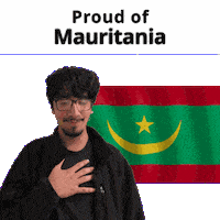 Mr Mauritania Sticker