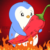 Hungry On Fire GIF by Pudgy Penguins