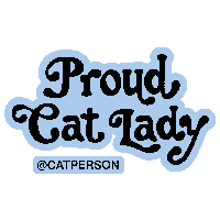 Cat Lady Cats Sticker by Cat Person