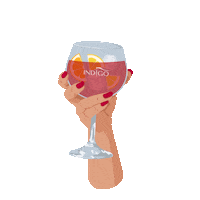 Ladies Night Drink Sticker by Indigo Nails