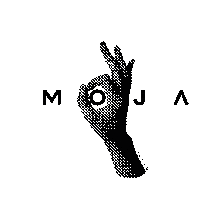 moja-design black ok hand perfect Sticker