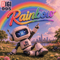 Cartoon Character Rainbow GIF by Digi 995