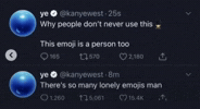 Lonely Kanye West GIF