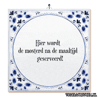 Nl Maaltijd Sticker by Tegelspreuken.nl