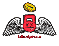 KettlebellGainsApparel gym fly dead wings Sticker