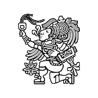 Aztec Warrior Cannabis Sticker by Mary y Juana® Beverages Co.