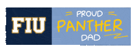 Fathers Day Gold Sticker by Florida International University