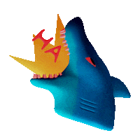 sennevoorspoels dark evil shark muhahaha Sticker