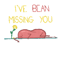 MaxKrug bean missyou maxkrugart maxkrug Sticker