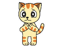 Scared Cat Sticker by JPedicini