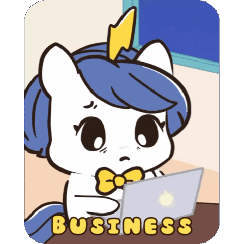 Work Business Sticker by Brave Unicorn